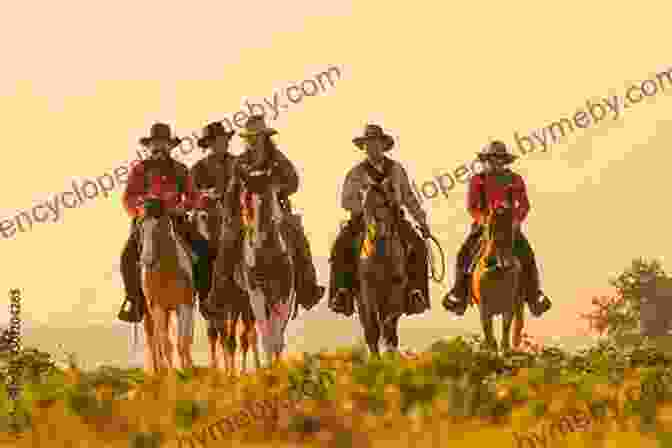 A Group Of Cowboys Riding Horses Through A Canyon In The Old West A Year In The Old West: Historical Happenings