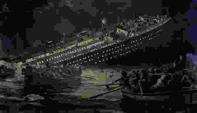 A Haunting Image Of The Titanic Sinking, With Lifeboats Escaping In The Foreground Titanic: A Survivor S Story