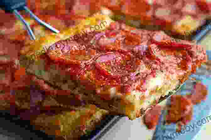 A Photo Of A Roman Sicilian Pizza. Perfect Pan Pizza: Square Pies To Make At Home From Roman Sicilian And Detroit To Grandma Pies And Focaccia A Cookbook