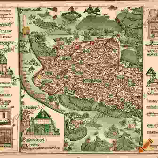 A Vast And Intricate Map Of Osteria, With Mountains, Forests, Rivers, And Cities. The Well At The World S End: One Man S Epic Cross Continental Quest For The Fountain Of Youth