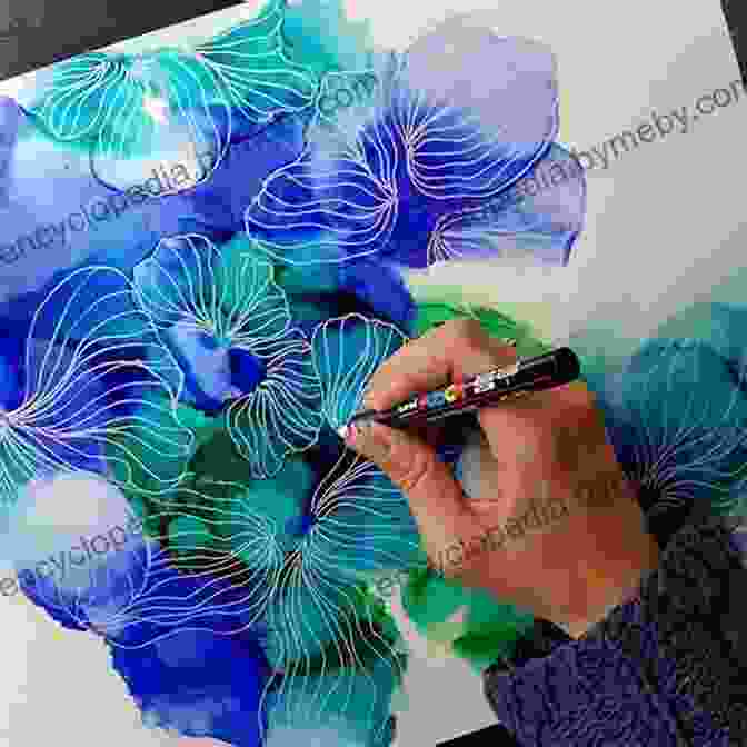 Alcohol Ink Painting Of A Flower Alcohol Inks Projects: Everyone S Favorite Alcohol Ink Crafts And Ideas: Alcohol Inks Based Projects