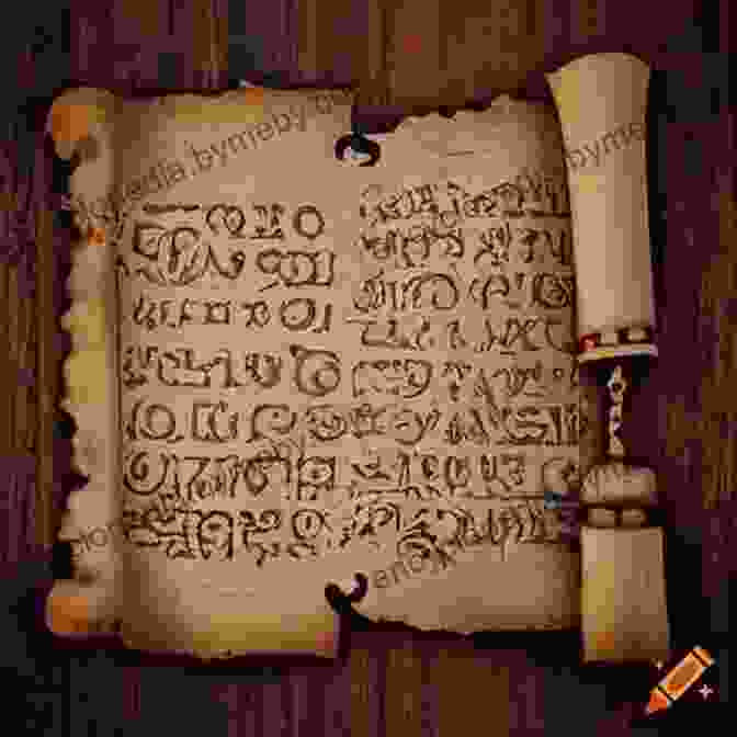 An Ancient Scroll Filled With Cryptic Symbols And Enigmatic Writings, Surrounded By A Group Of Seekers Studying It Intently The Little Woods: One Of The New Apocrypha