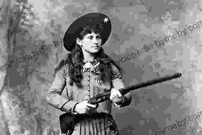 Annie Oakley, A Portrait Of A Young Woman With Long Dark Hair, Holding A Rifle. Annie Oakley (Social Studies Readers)