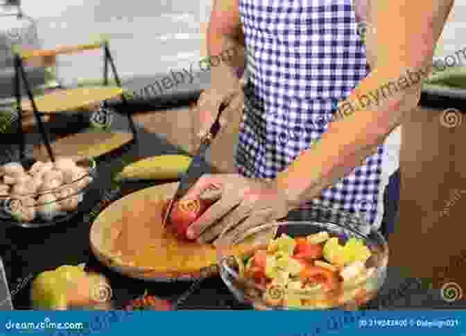 Chef Skillfully Preparing Vegetables Ruffage: A Practical Guide To Vegetables