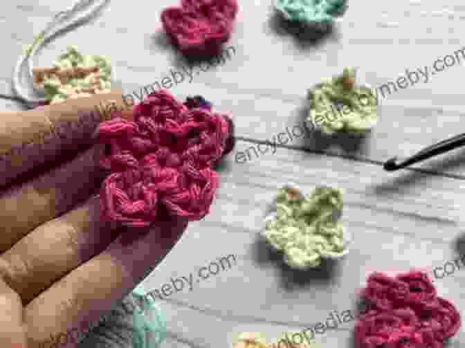 Close Up Of A Multicolor Crochet Beanie With Flower Applique Crochet Pattern Spring Fling Beanie Easy Hat And Flower Pattern For All Sizes By Busy Mom Designs