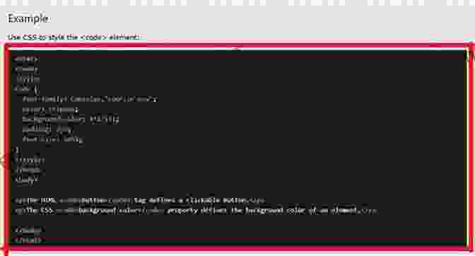 Code Snippet Demonstrating HTML And CSS Syntax WordPress 5 Complete: Build Beautiful And Feature Rich Websites From Scratch 7th Edition