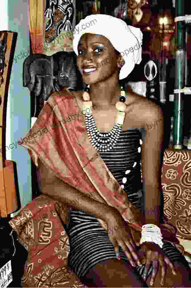 Country Jumper In Guinea Bissau Book Cover. A Woman In Traditional African Clothing Smiles Broadly, Surrounded By Lush Greenery. Country Jumper In Guinea Bissau Claudia Dobson Largie