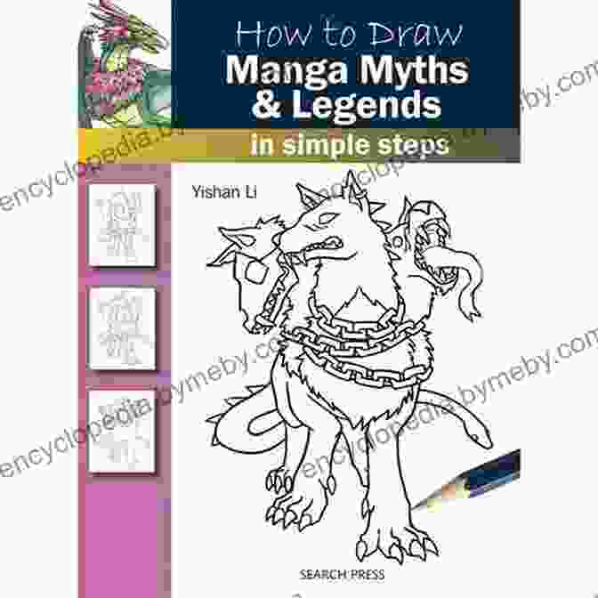 Cover Of The Book 'How To Draw Manga Myths Legends In Simple Steps', Featuring A Majestic Dragon Soaring Through The Sky. How To Draw: Manga Myths Legends: In Simple Steps