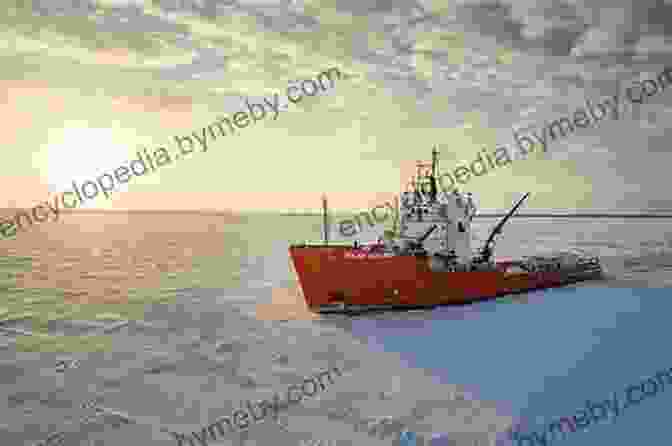 Icebreaker Graziadei Sailing Through Icy Waters Icebreaker A L Graziadei