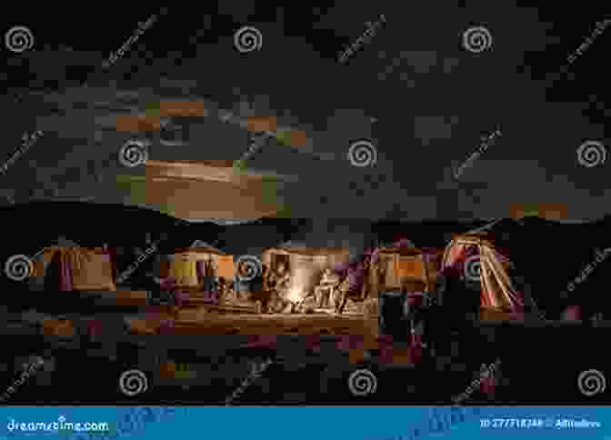 Image Of A Nomadic Encampment Under The Starry Sky, With Tents And Campfires Casting A Warm Glow In The Darkness When Ancient People Changed The Earth: The Most Momentous And Under Exposed Chapter Of The Human Story