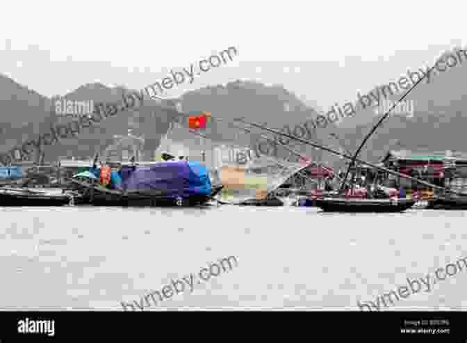 Local Fisherman Casting Their Nets From A Traditional Boat In Halong Bay, Vietnam Amazing Boat Journeys (Lonely Planet)