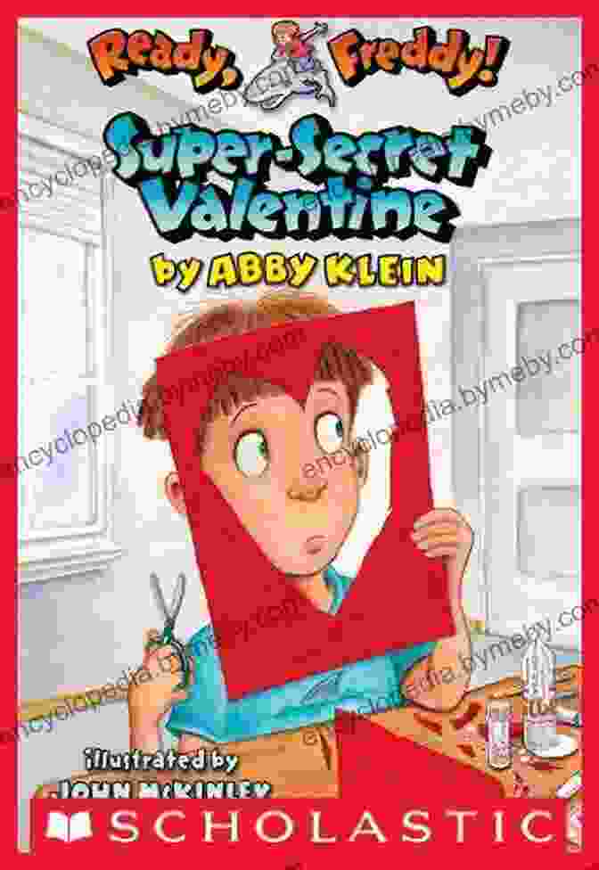 Super Secret Valentine Ready Freddy 10 Book Cover Featuring Freddy The Frog And His Friends In A Heart Shaped Frame Filled With Valentine's Day Decorations Super Secret Valentine (Ready Freddy #10) Abby Klein