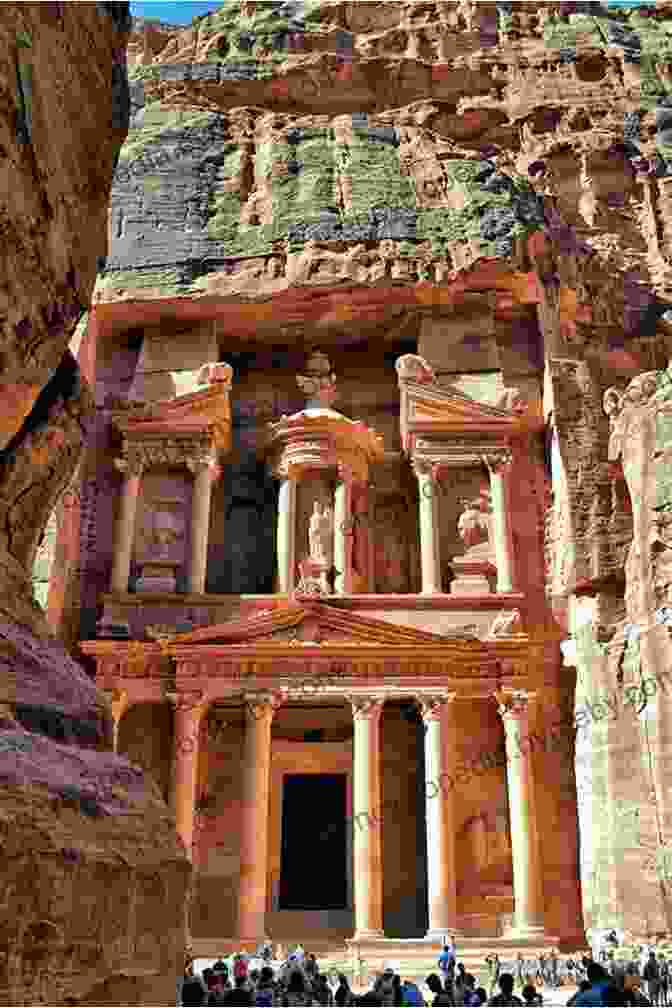 Tourists Visiting The Iconic Petra Treasury From A Boat On The Siq, Jordan Amazing Boat Journeys (Lonely Planet)