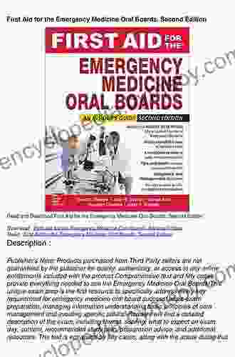 First Aid For The Emergency Medicine Oral Boards Second Edition